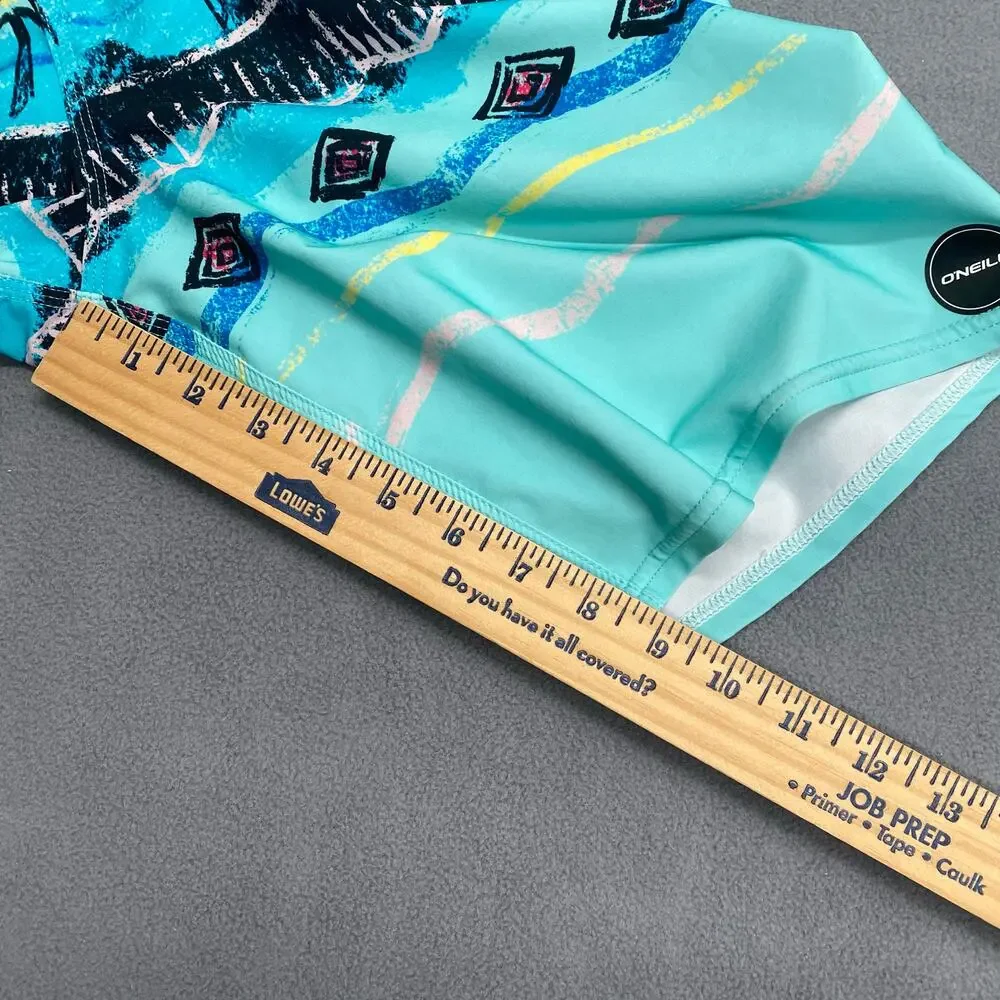 Oneill Hyperfreak Board‎ Shorts Mens 29 Blue Swim Surf Pocket Beach Tropical